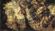 HONDECOETER, Gillis Claesz. d Baptism of the Moorish Chamberlain oil painting reproduction